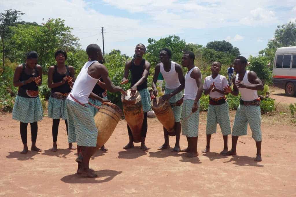 The Kasama Arts Theatre Dance and Drama Group at a Community Day